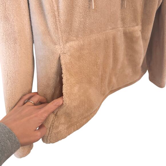 The North Face Sherpa Pullover Hoodie Tan Size Large - Picture 3 of 10